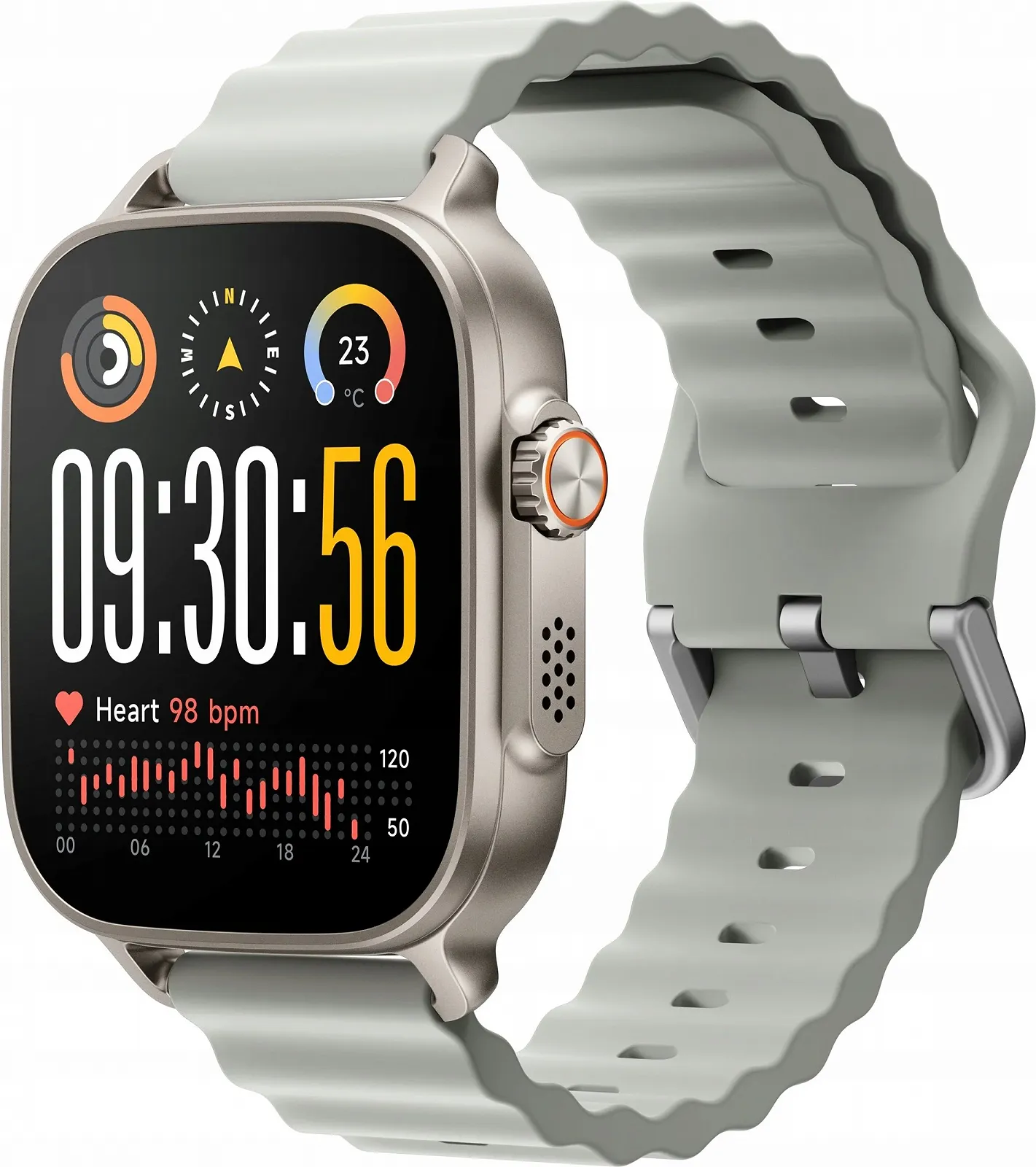 Смарт-годинник Realme Watch 5 AMOLED NFC Bluetooth Titanium Silver, фото №1
