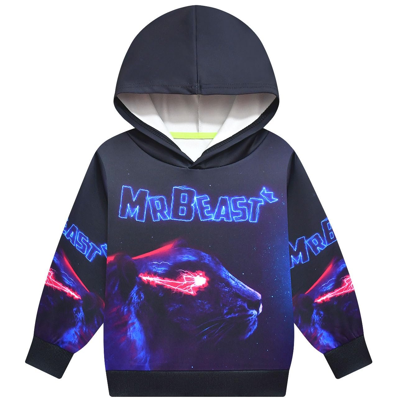 Худи Youtuber Gamer для мальчиков и девочек 3D Cool Худи Funny Pullover Sweatshirts с длинным рукавом 4-13 лет, фото №1