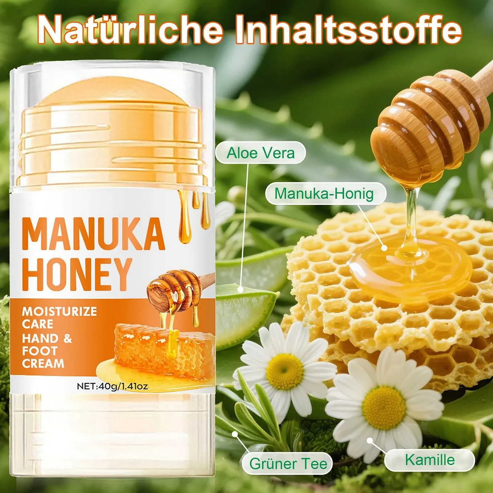 Крем для ног Honey Manuka Увлажняющий, фото №6
