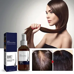 Спрей для роста волос, сыворотка для роста волос для ускорения роста волос, спрей с биотином для роста волос способствует густому и здоровому росту волос synthetic.ua - Фото 1