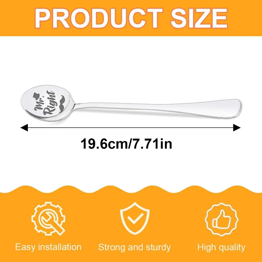 Ложки для кави Подарунок на весілля 2 шт. Гравіювання, фото №2 Ложки для кави Подарунок на весілля 2 шт. Гравіювання, фото №2