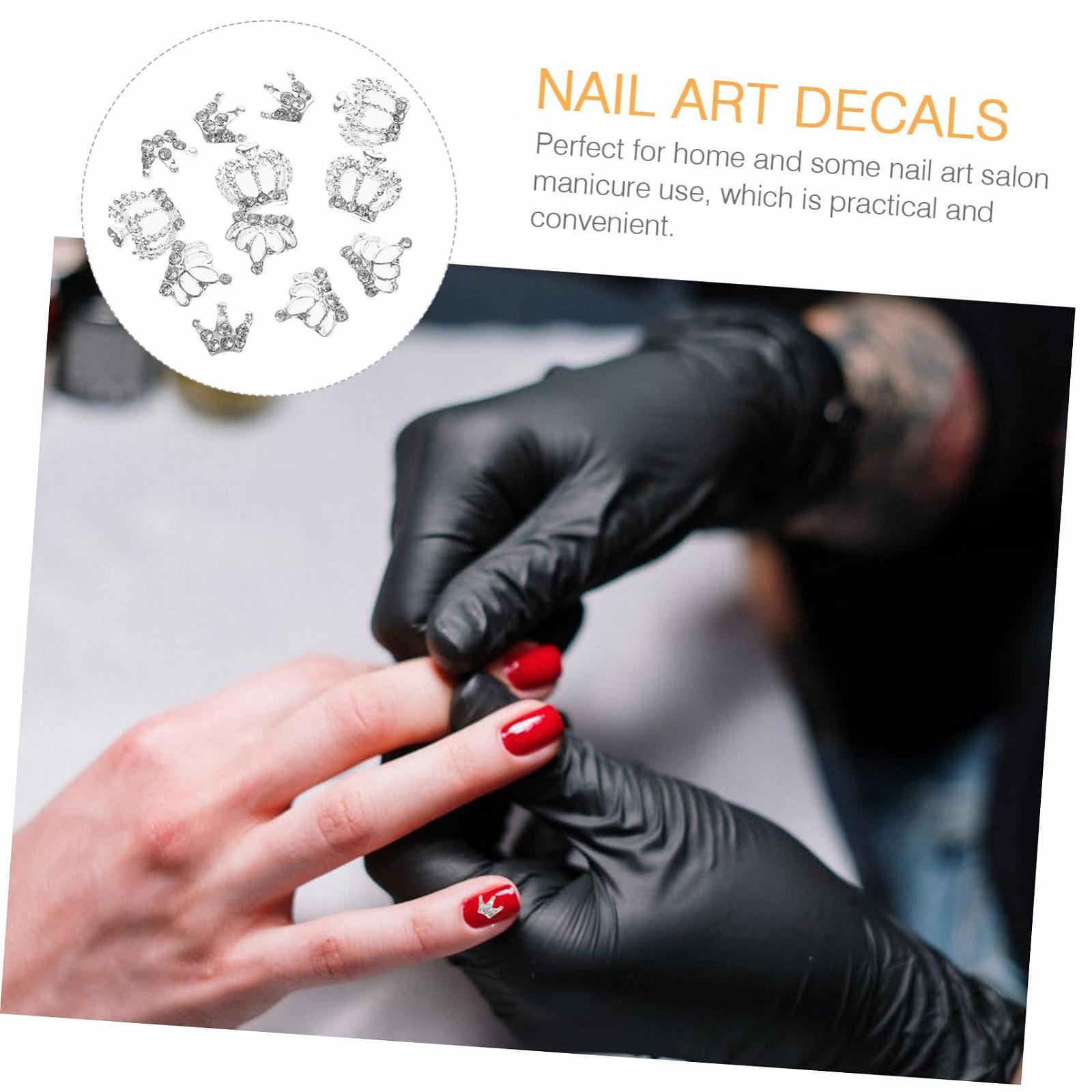 Украшение для ногтей Корона 3D, 12 шт, фото №6