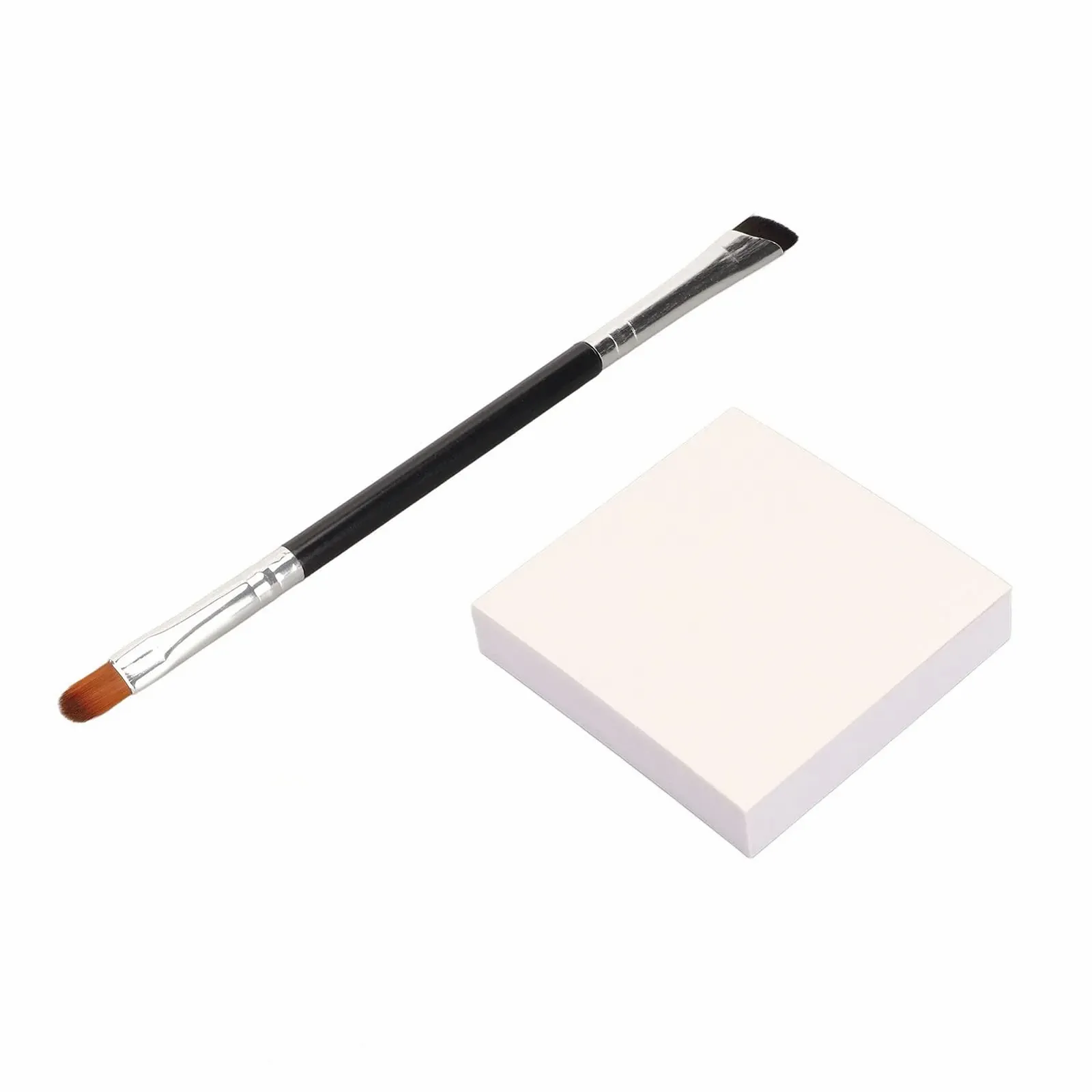 Палетка для макіяжу, Двостороння Пензель для деталізації підводки для очей, фото №3