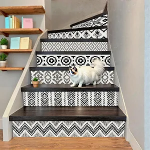 Наклейки для сходів CHDITB Vintage Набір 12 шт 18 x 100 см Самоклеюча - Фото 1