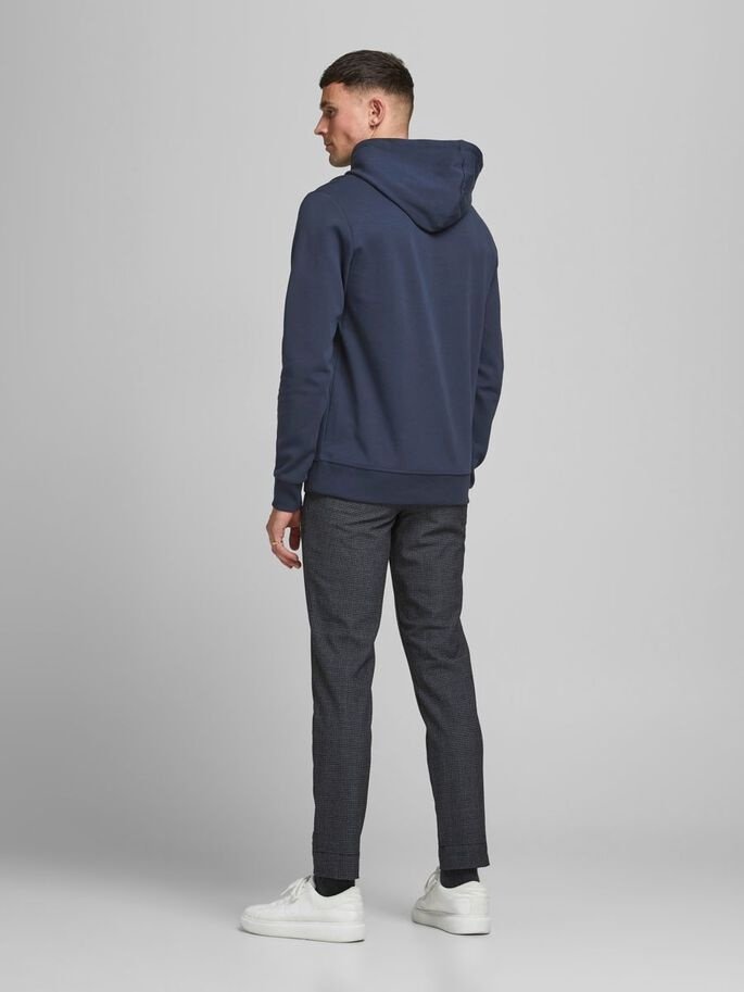 Худі JJEBASIC SWEAT HOOD NOOS 12182537-Navy Blazer-Fit:REG Jack&Jones Темно-синій XL, фото №2