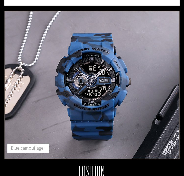 Годинник Skmei 1688CMBU Camo Blue SALE, фото №3