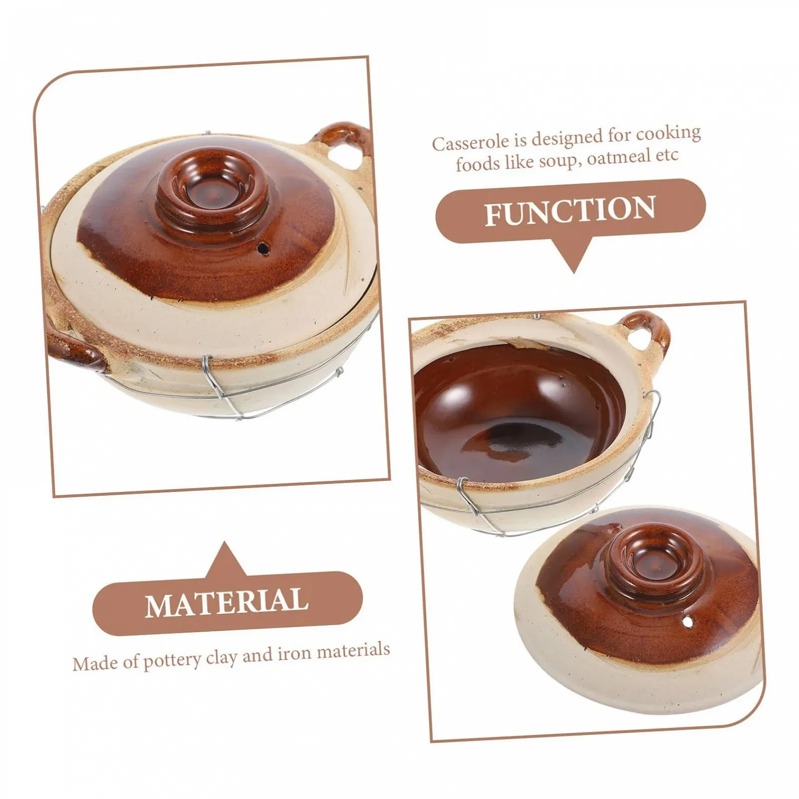 Каструля-кесероль OUNONA з ручками, фото №9