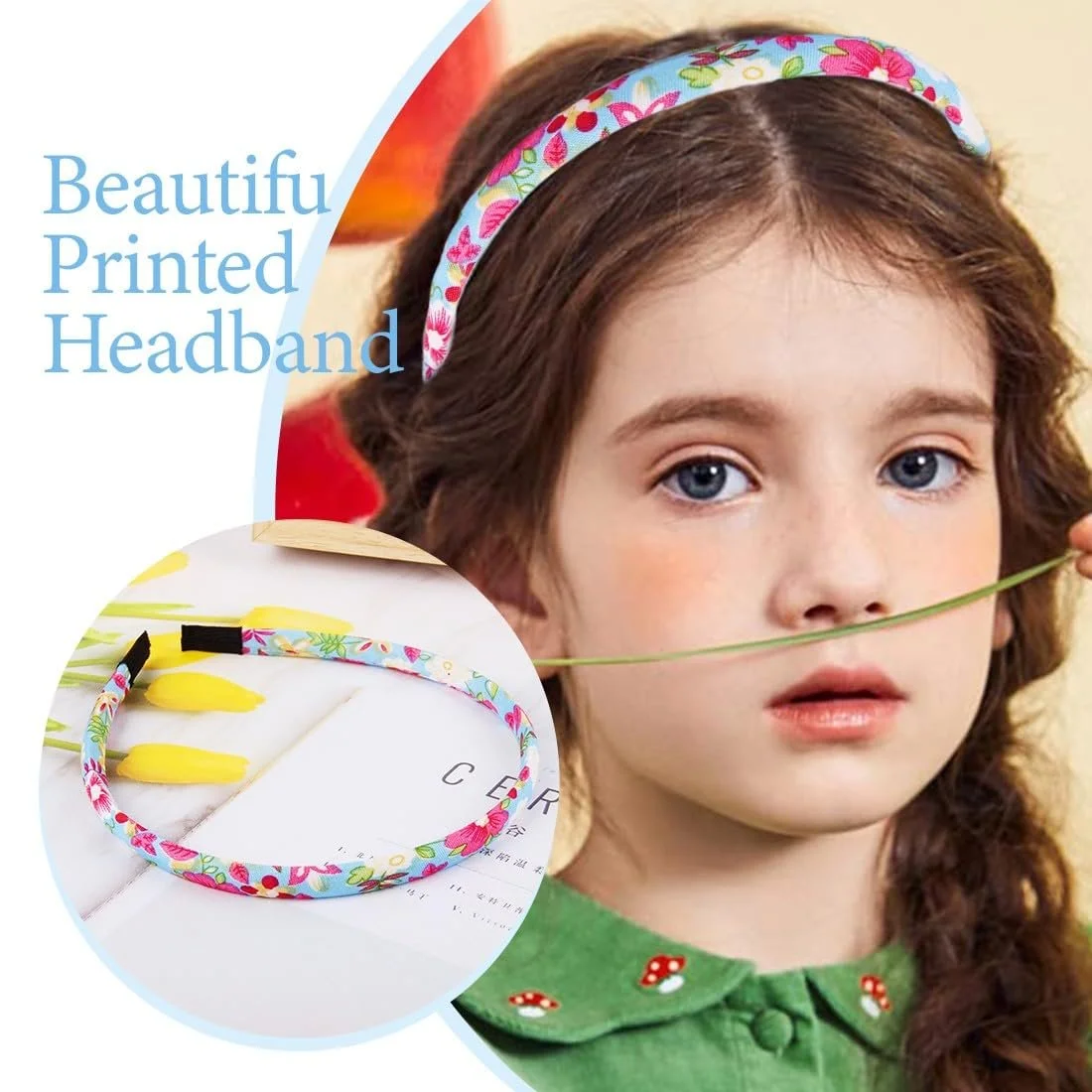 Обруч для дівчинки ясельного віку Квітковий, фото №3