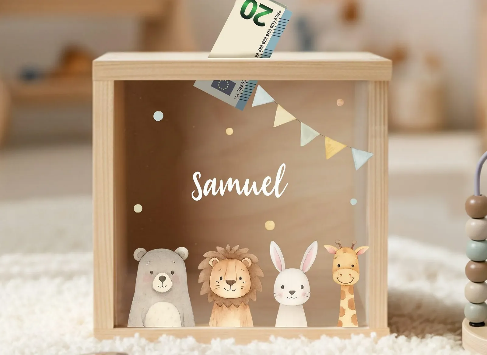 Скарбничка Little-Deco Wood персоналізована дерево, фото №3