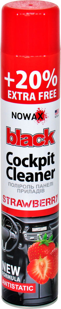 Поліроль пластика Nowax Cockpit Cleaner Strawberry 750мл NX00704, фото №1