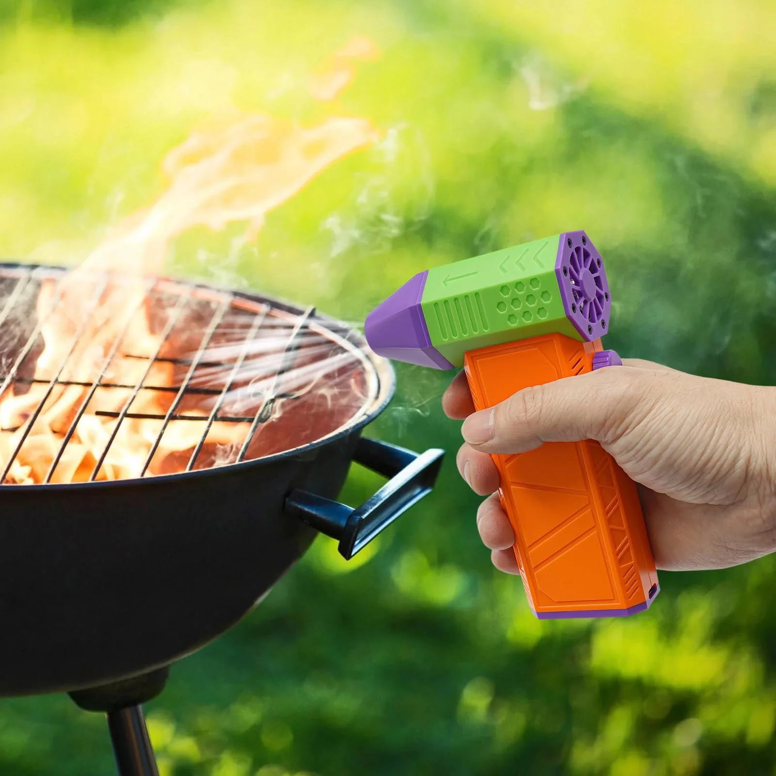 Електрична повітродувка 130,000 RPM Пурпуровий + Помаранчевий + Зелений Mini Air Duster Portable, фото №2 Електрична повітродувка 130,000 RPM Пурпуровий + Помаранчевий + Зелений Mini Air Duster Portable, фото №2