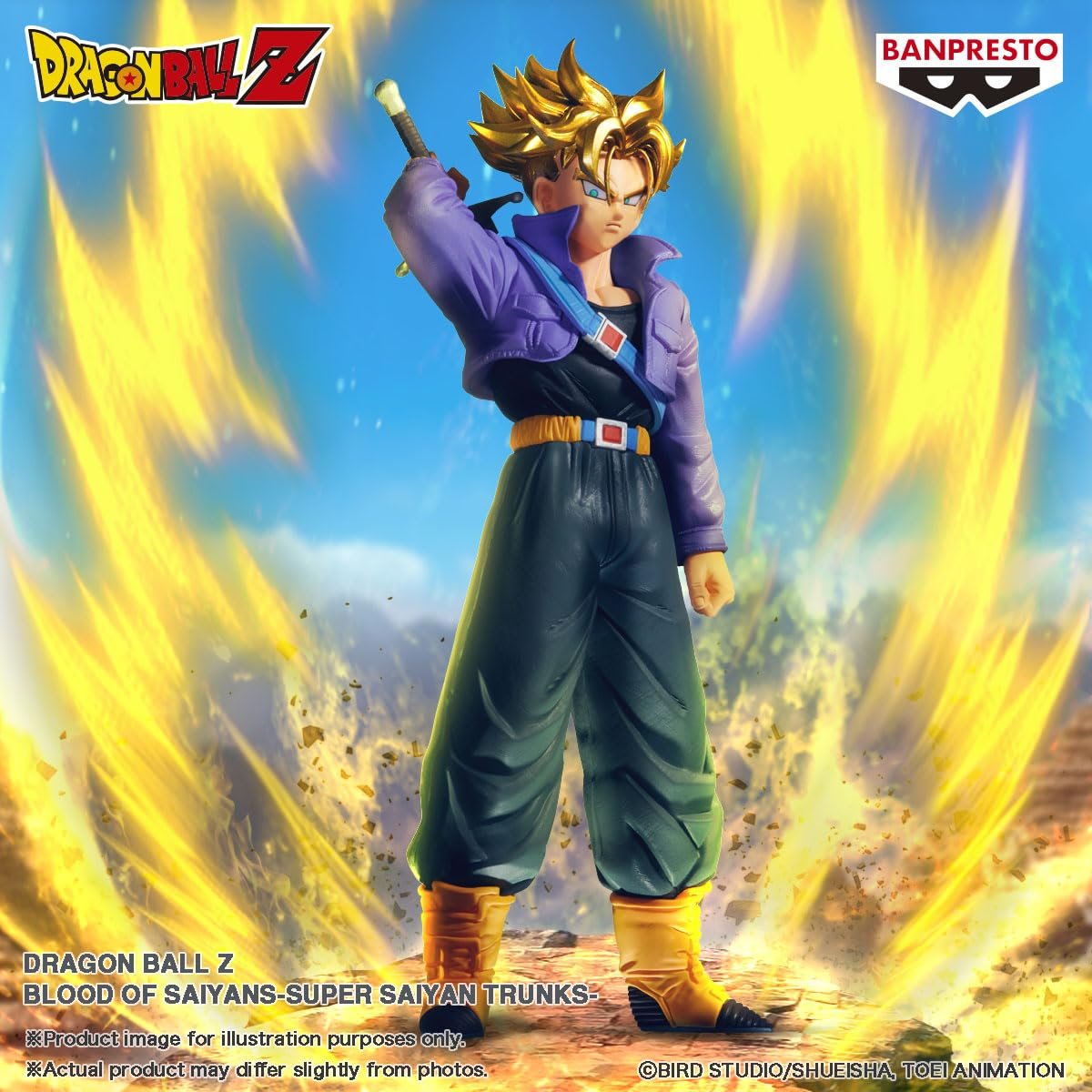 Фігурка Banpresto Dragon Ball Z Super Saiyan Trunks Blood Of Saiyans 17 см, фото №2