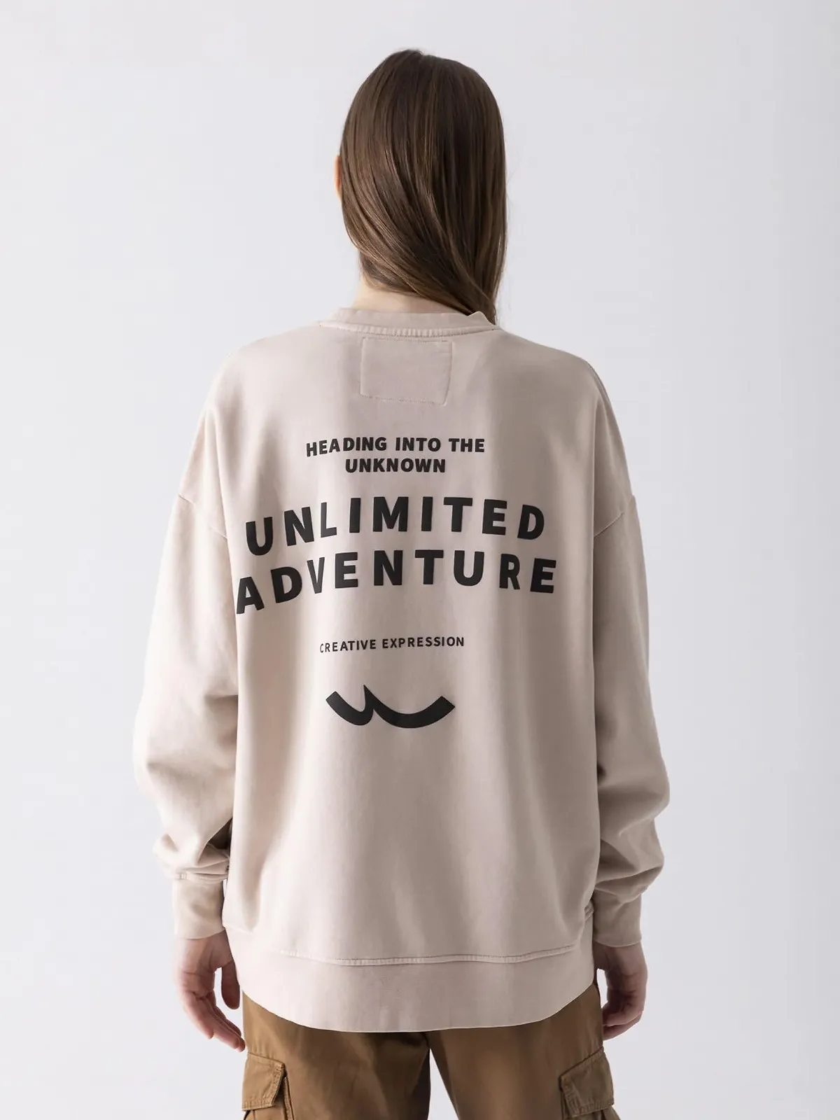 Свитшот LTB Jeans Tesara Relaxed Хлопок Бежевый S, фото №4