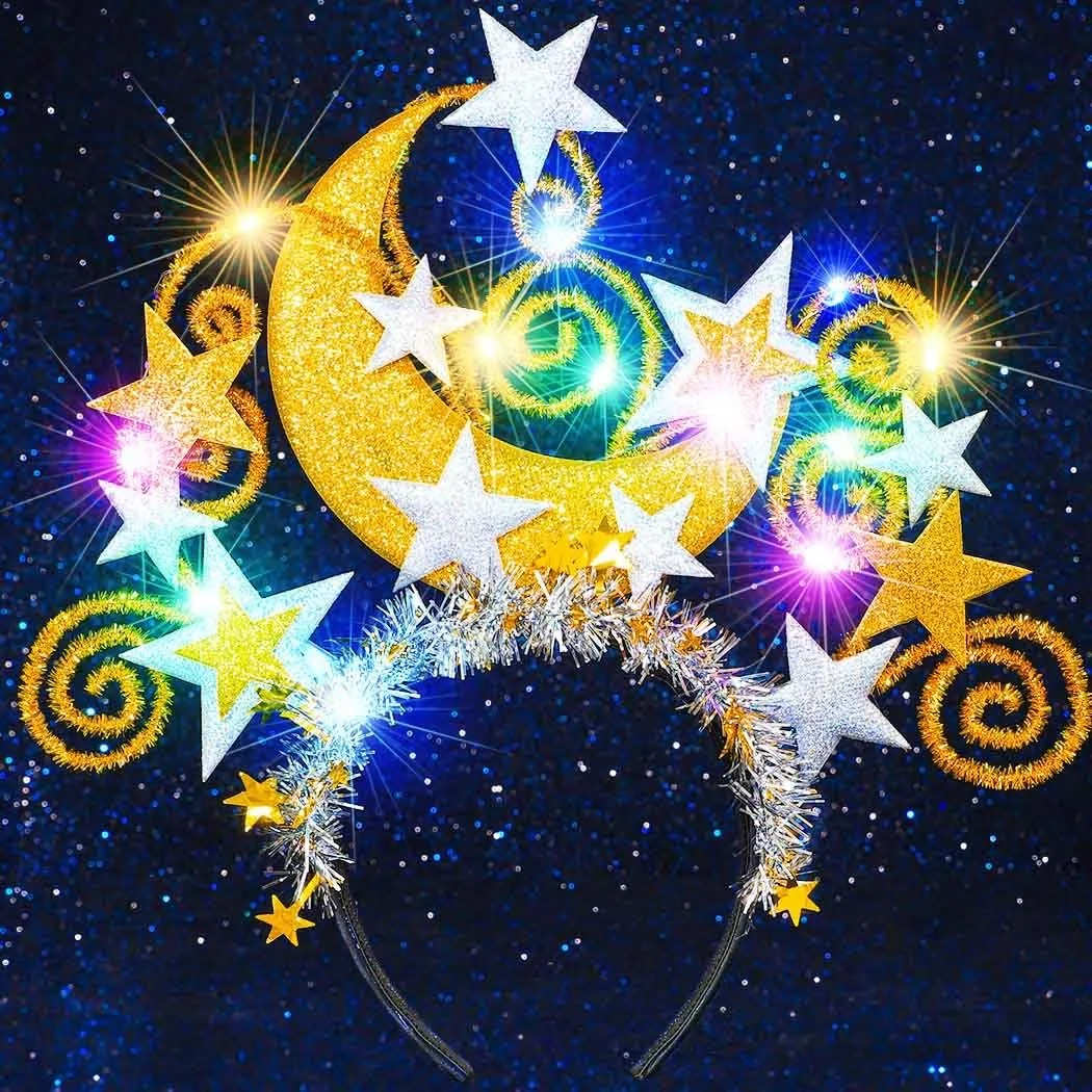 Обруч Зірка Reaky Місяць Золотий Аксесуари для волосся, фото №1