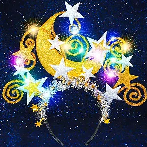 Обруч Зірка Reaky Місяць Золотий Аксесуари для волосся - Фото 1