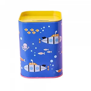 Копилка Vivos Colores Submarine с жестяной крышкой и функцией пенала - Фото 1