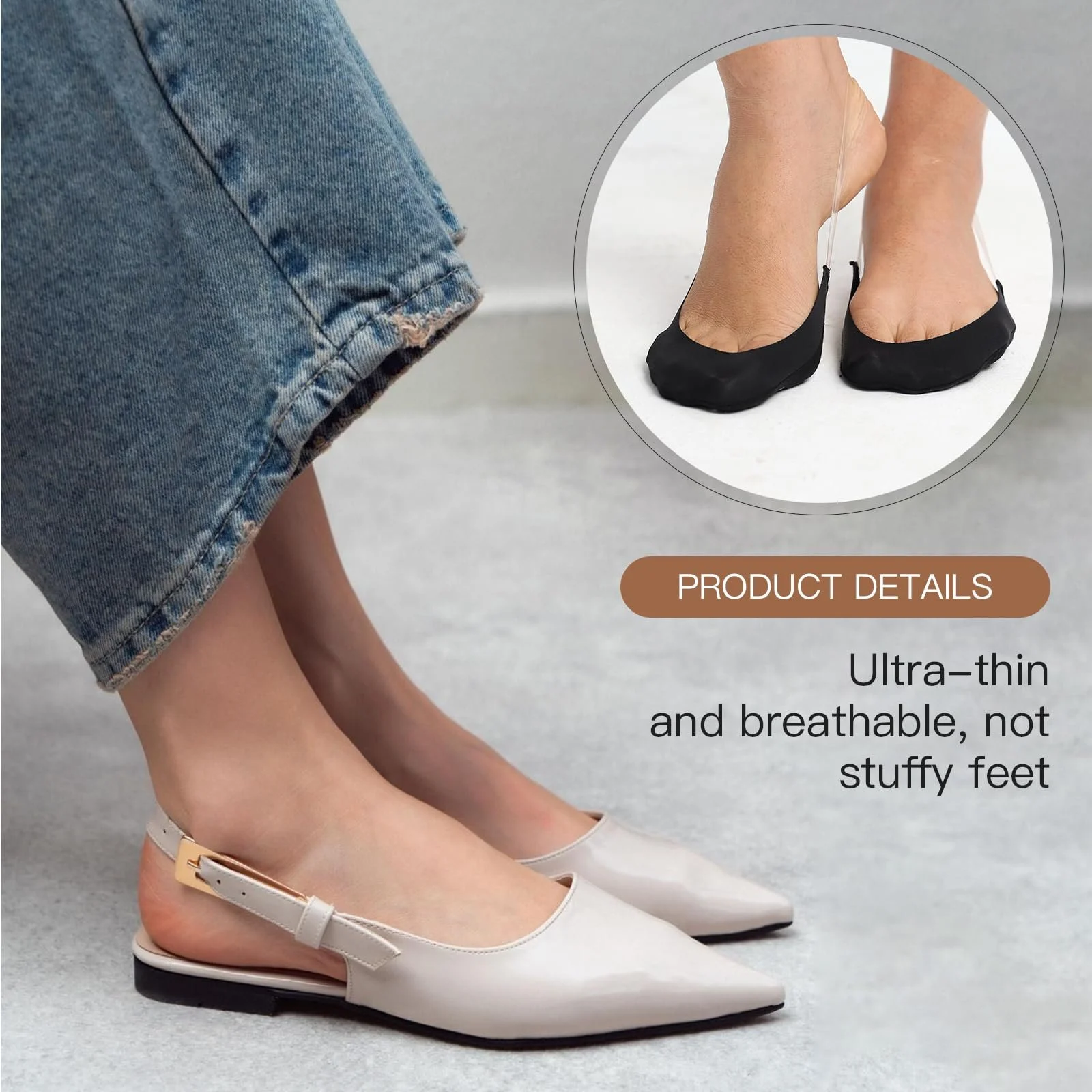 Шкарпетки з пальцями Yilanmy жіночі, нековзкі, 6 пар, фото №4