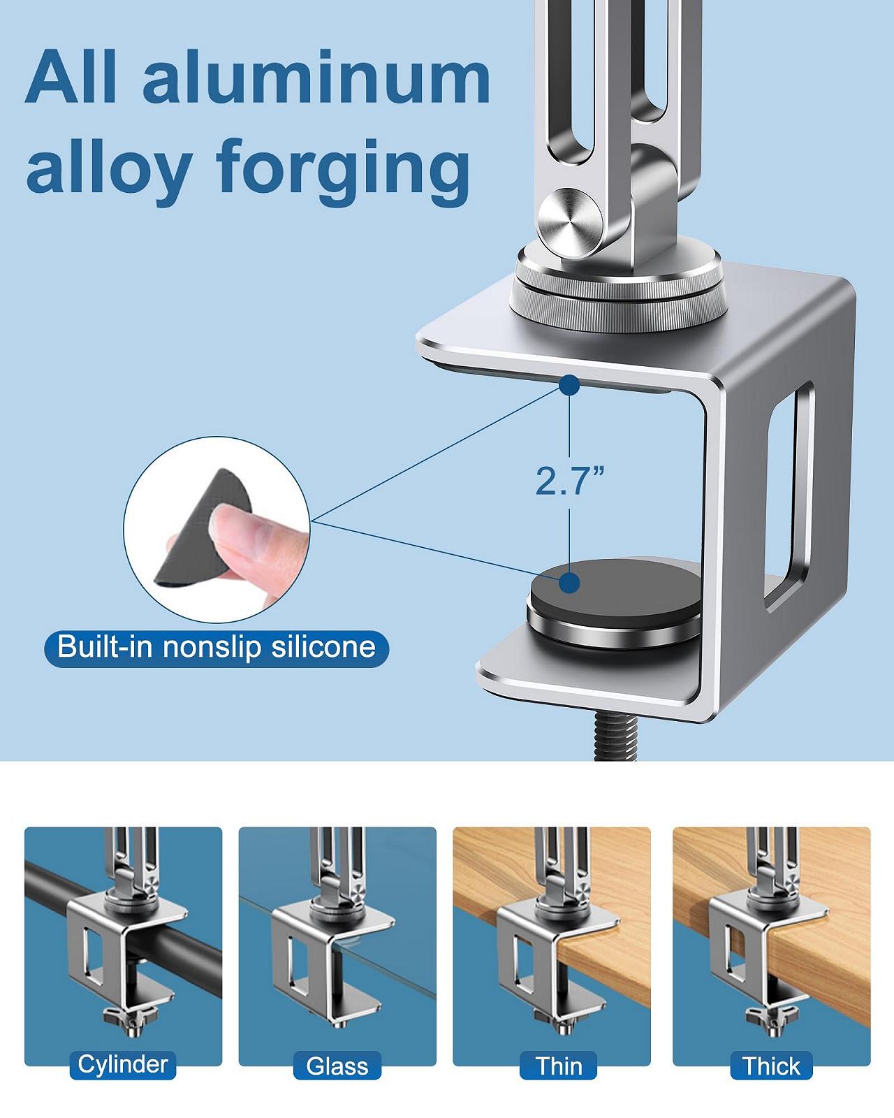 Держатель для ноутбука Nediea с вращением на 360
градусов, Подставка для ноутбука для стола, Алюминиевая подставка
для планшета, Регулируемая, Складная подставка/держатель для
ноутбука, Подходит для планшетов и ноутбуков с диагональю 10-16
дюймов, фото №6