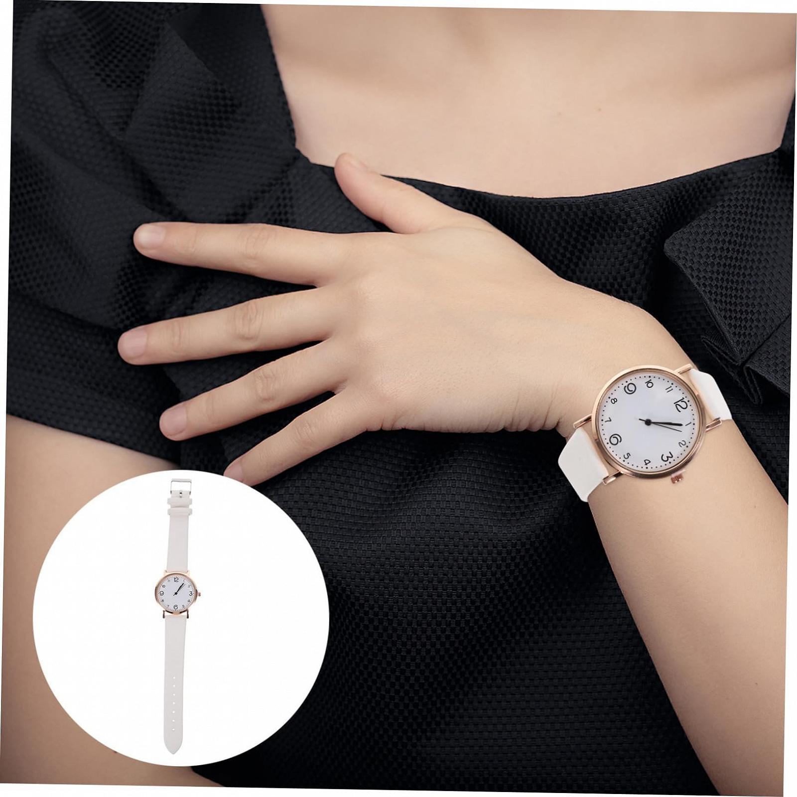 Годинник LIFKOME Жіночий Повсякденний Шкіряний Ремінець PU Класичний Дизайн, фото №3