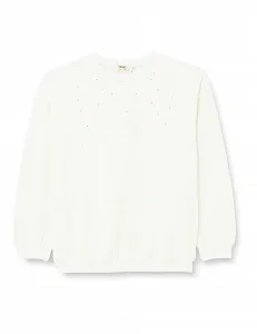 Світшот Koton для дівчат, з довгими рукавами, круглим вирізом горловини, бавовняна, з блискітками - Фото 1