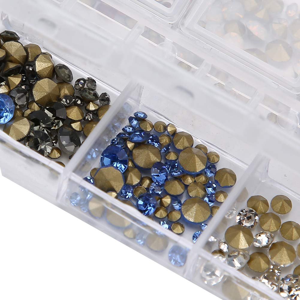 Набір страз для нігтів у 12 коробках, фото №5