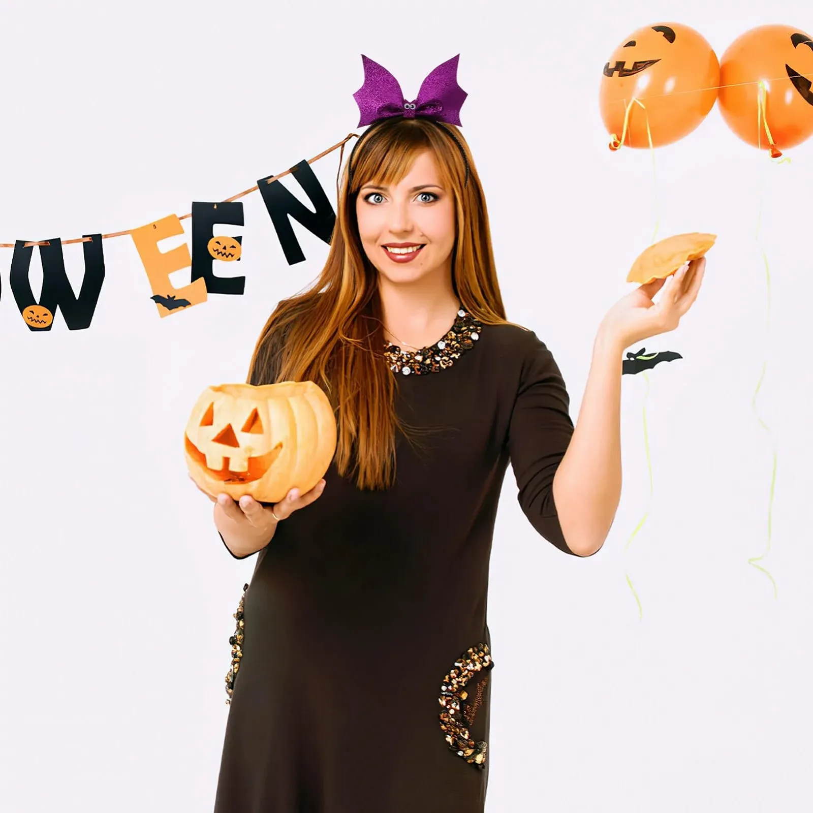 Обруч для волосся Lurrose Блискучий, фото №3