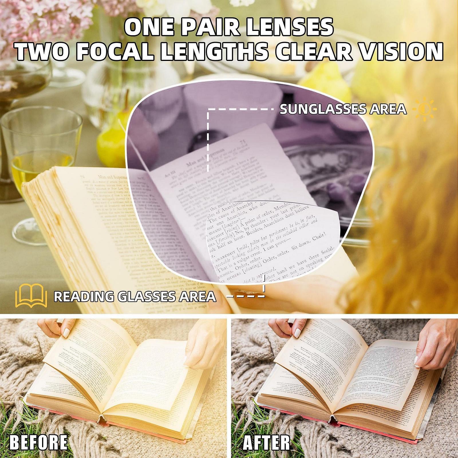 Солнцезащитные очки JM 2 Pack с диоптриями для женщин., фото №3