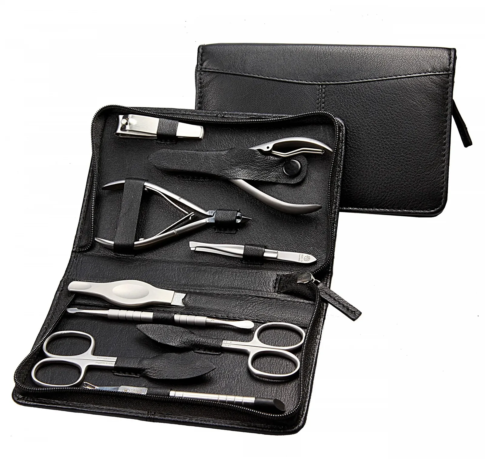 Набір для манікюру Sonnenschein by Hans Kniebes, 9 предметів, чорний, фото №2