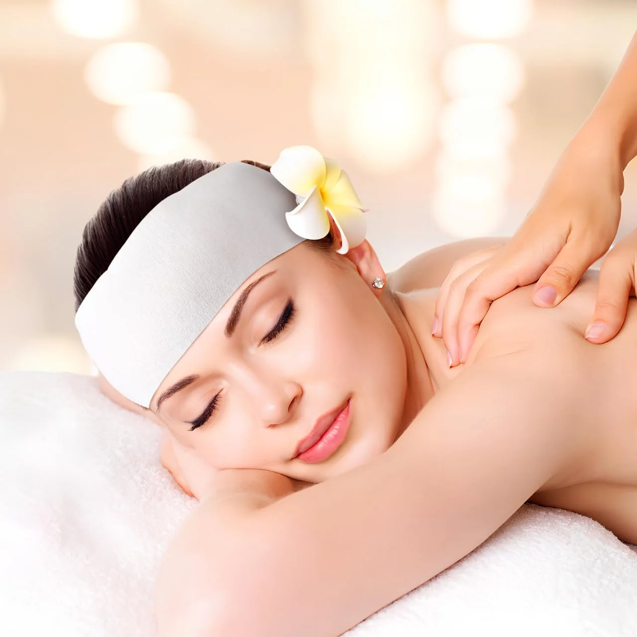 Пов'язка на голову одноразова Healeved для спа-процедур, фото №2 Пов'язка на голову одноразова Healeved для спа-процедур, фото №2