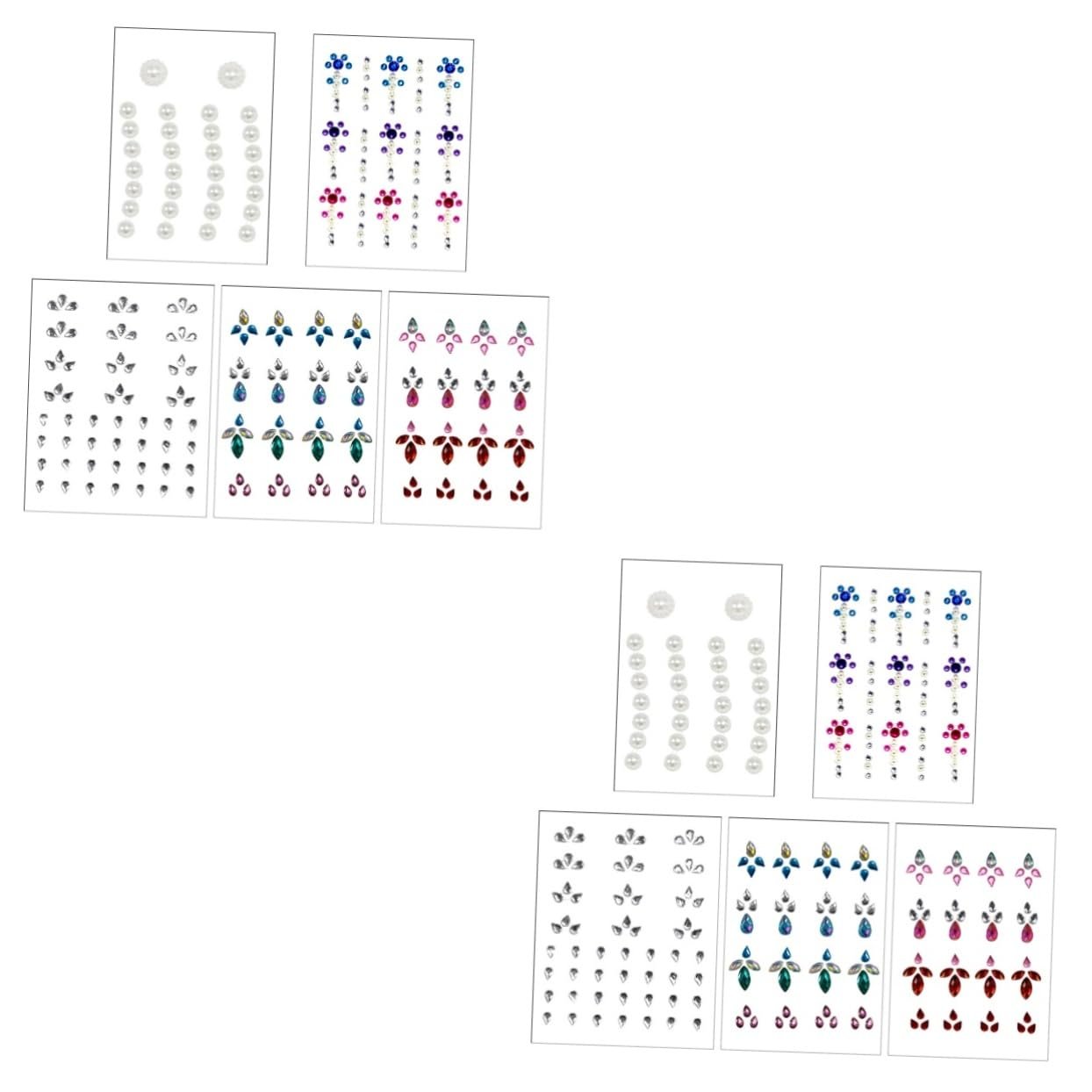 Наклейки 10 наборів Самоклеючі стрази для нігтів, фото №1