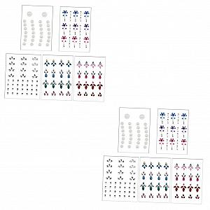 Наклейки 10 наборів Самоклеючі стрази для нігтів - Фото 1