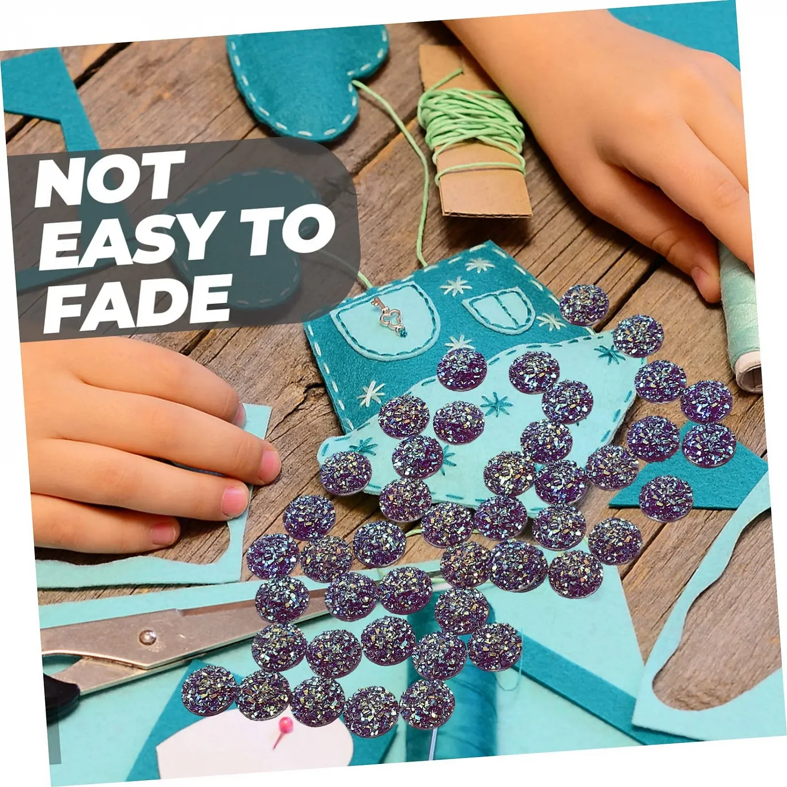 Стрази DECHOUS 400 штук, ювелірні аксесуари, смола, стрази, пласкі намистини, діамантові прикраси, опалові кристалічні, фото №8