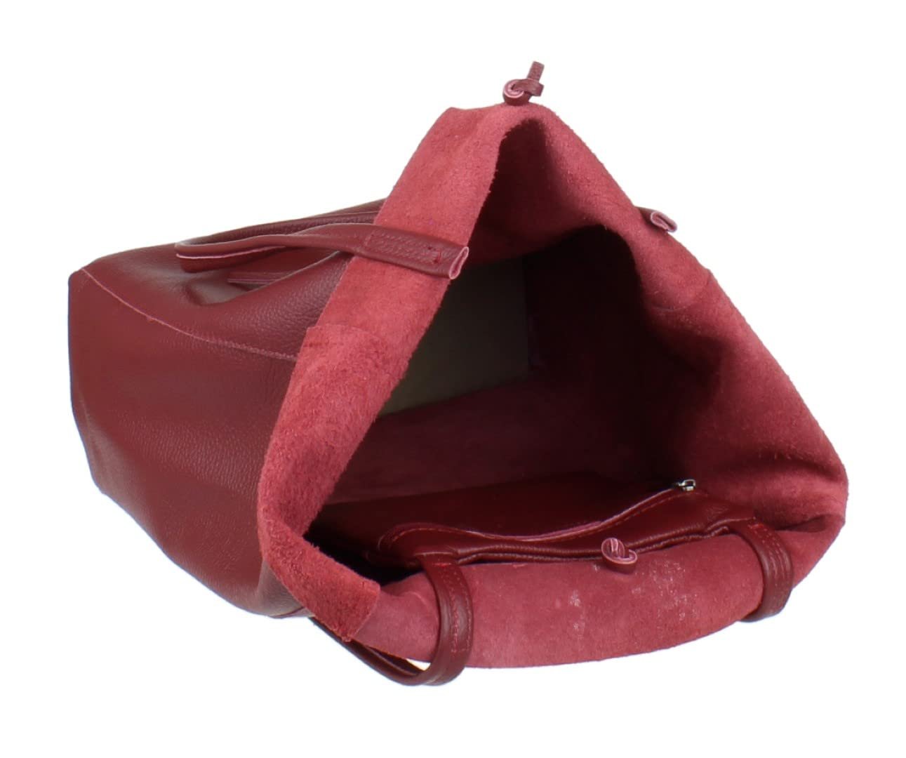 Женская сумка с открытым верхом из натуральной кожи Girly Handbags, фото №4