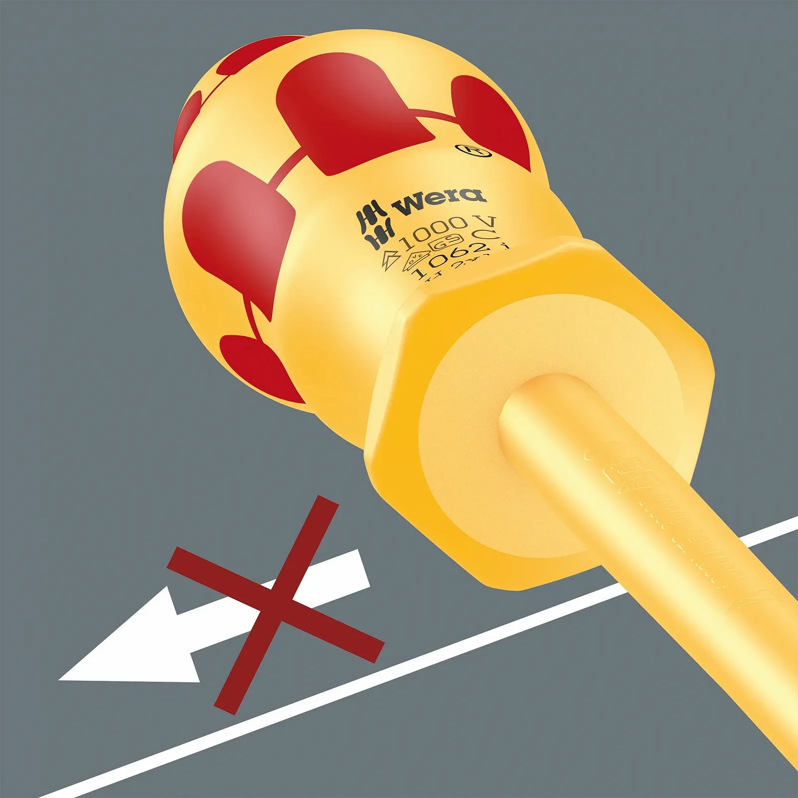 Набір викруток Wera Kraftform 1060 i/1062 i/6 05051575001 6 предметів Жовтий / Червоний, фото №6