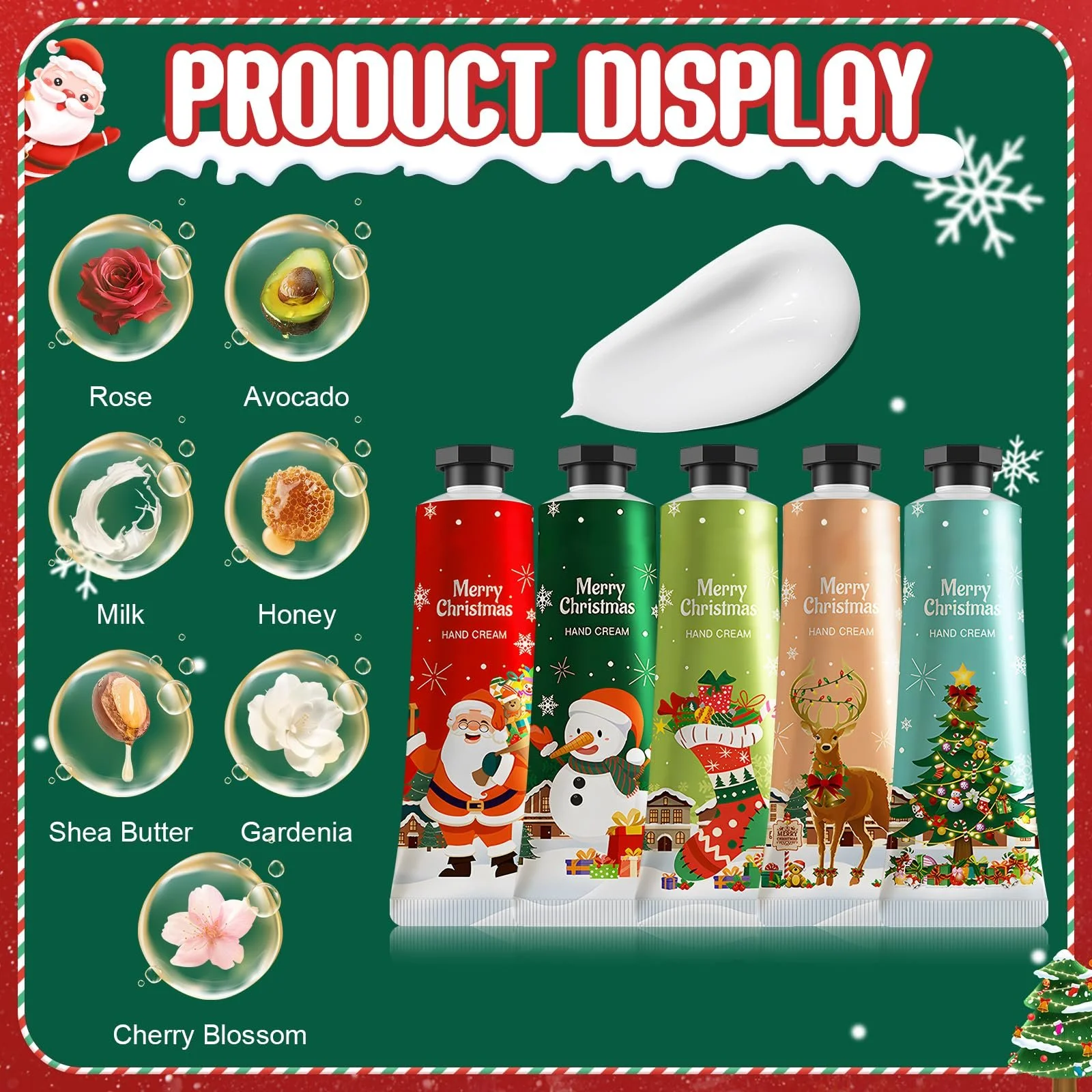 Крем для рук Різдвяний набір Міні Зволожуючий Догляд для рук, фото №2 Крем для рук Різдвяний набір Міні Зволожуючий Догляд для рук, фото №2