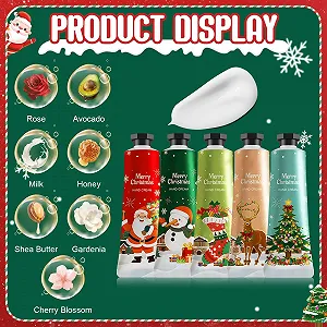 Крем для рук Рождественский набор Мини Увлажняющий Уход для рук Предотвращает шероховатость кожи рук Подходит для сухой кожи рук Подходит для мужчин и женщин 30 г x 10 synthetic.ua - Фото 1