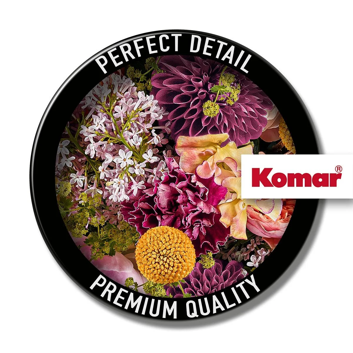 Круглі самоклеючі бамбукові фотошпалери Komar Dot Frescas Діаметр 125 см Квіткові D1-102, фото №3