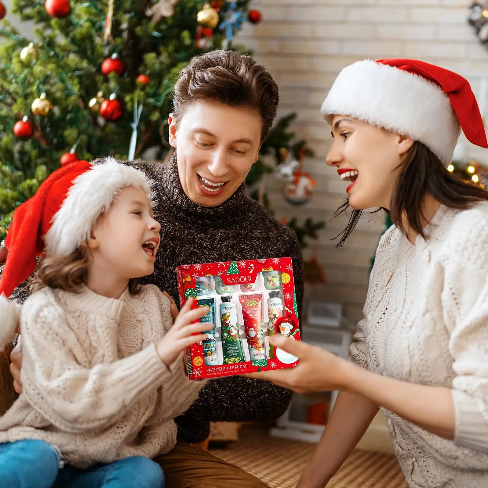 Набір для різдвяного догляду 8 штук, 4 x Міні-крем для рук, 4 x Догляд для губ, фото №7