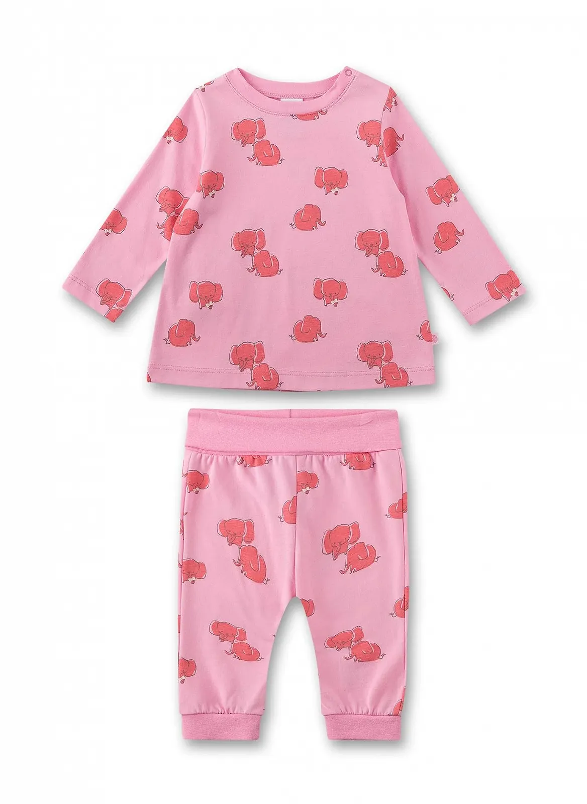 Пижама Sanetta для девочек длинная розовая, фото №1