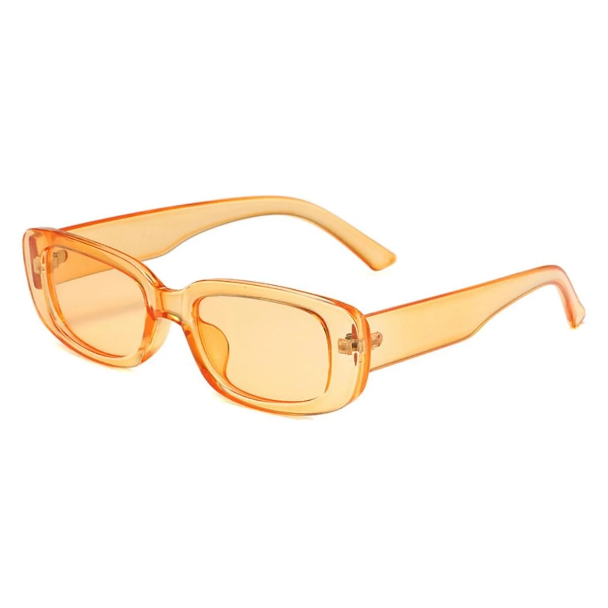 Сонцезахисні окуляри Прямокутні qinqilanqi-S Ретро Вінтажні Модні Вузькі UV400 90-х, фото №1