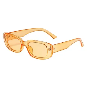 Солнцезащитные очки Прямоугольные qinqilanqi-S Ретро Винтажные Модные Узкие UV400 90-х - Фото 1