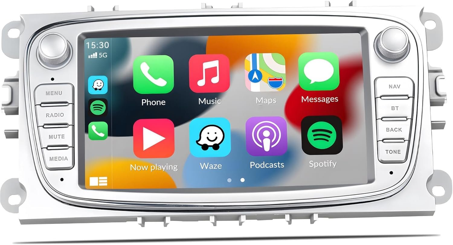Штатна Автомагнітола Camecho для Ford Mondeo/S-Max/C-Max/Galaxy / 7" / Сенсорна / 2/64 GB / Android 13 / Apple CarPlay / Android Auto / Wi-Fi - GPS - Bluetooth / USB / 2DIN, фото №1
