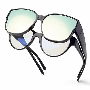 Поляризовані сонцезахисні окуляри для жінок Face Shadow для носіння поверх звичайних окулярів, UV400 захист - Фото 1