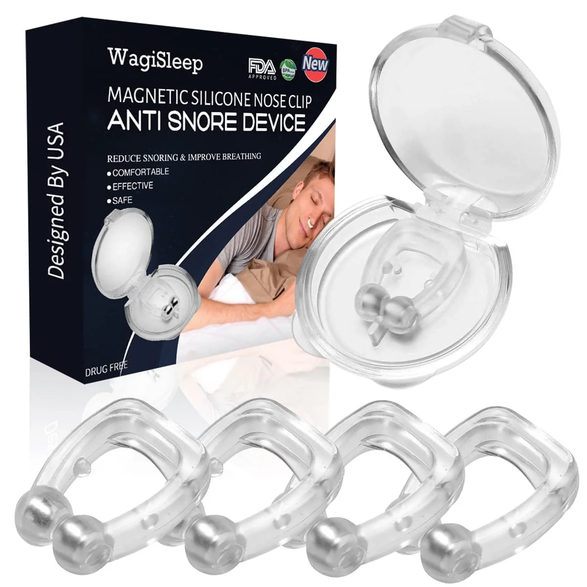 Клипса против храпа Магнитная, фото №1