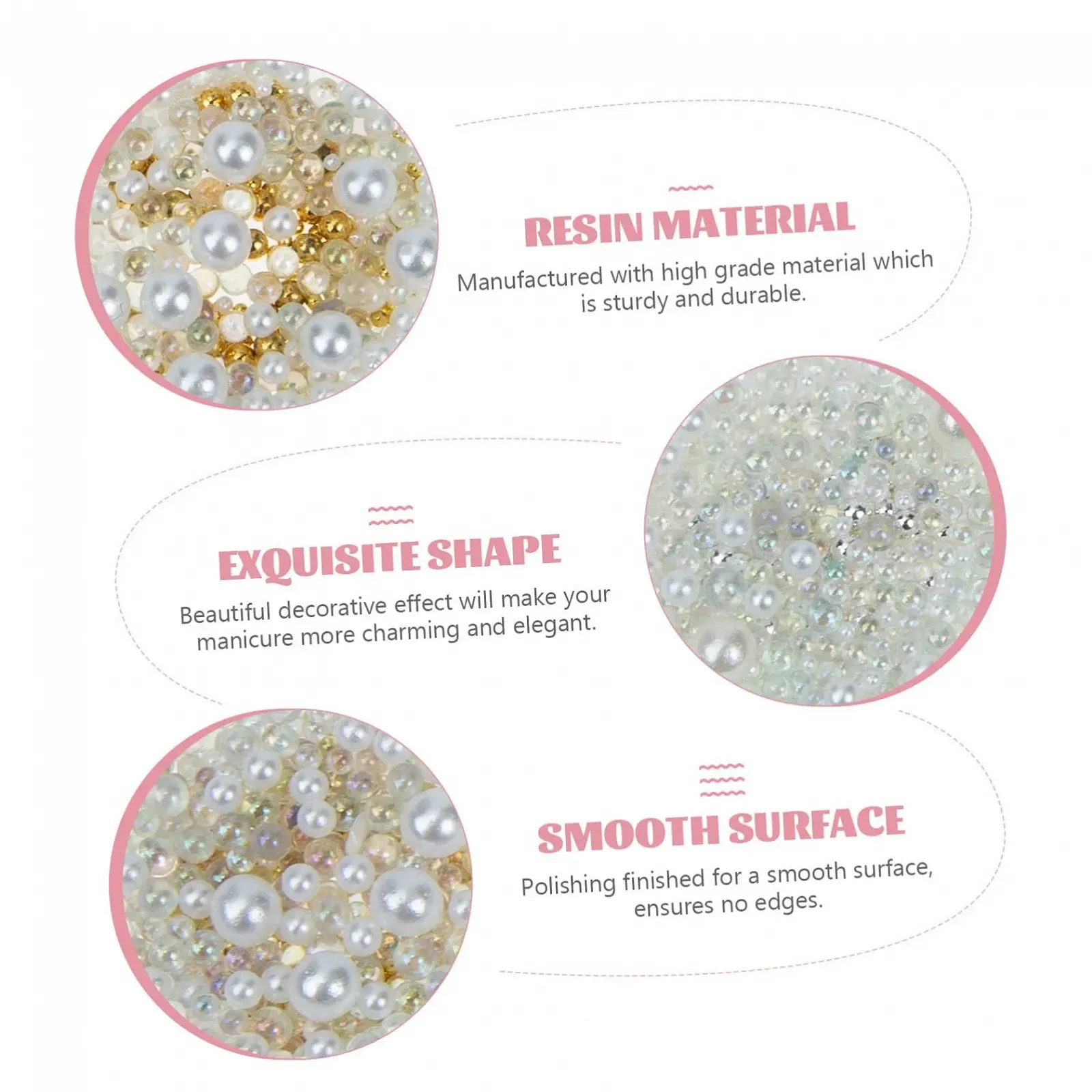 Бісер 3d-перлини Healeved Набір. Змішаний стиль 4 коробки * 3, фото №2