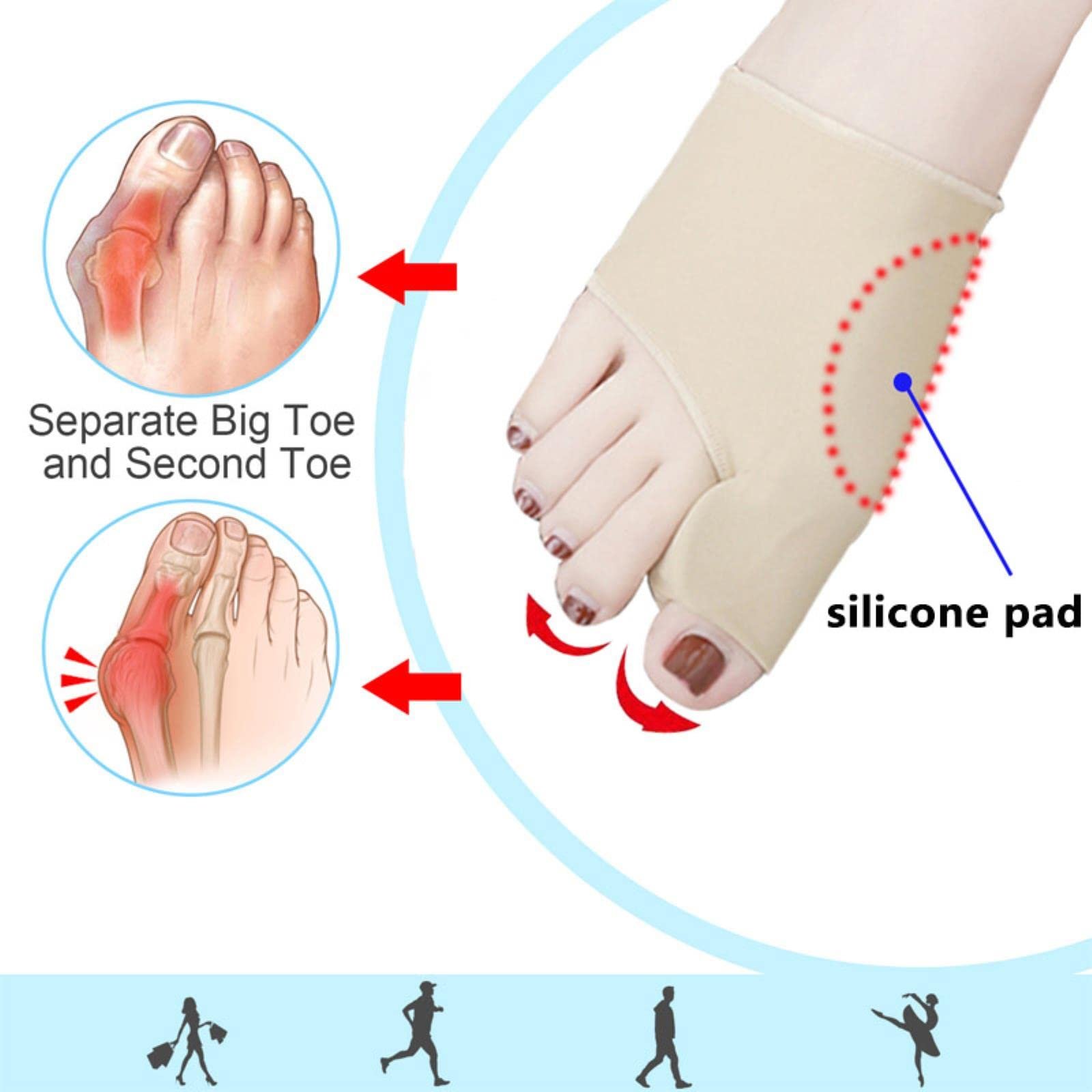 Разделитель для пальцев Hallux Valgus Corrector, фото №3