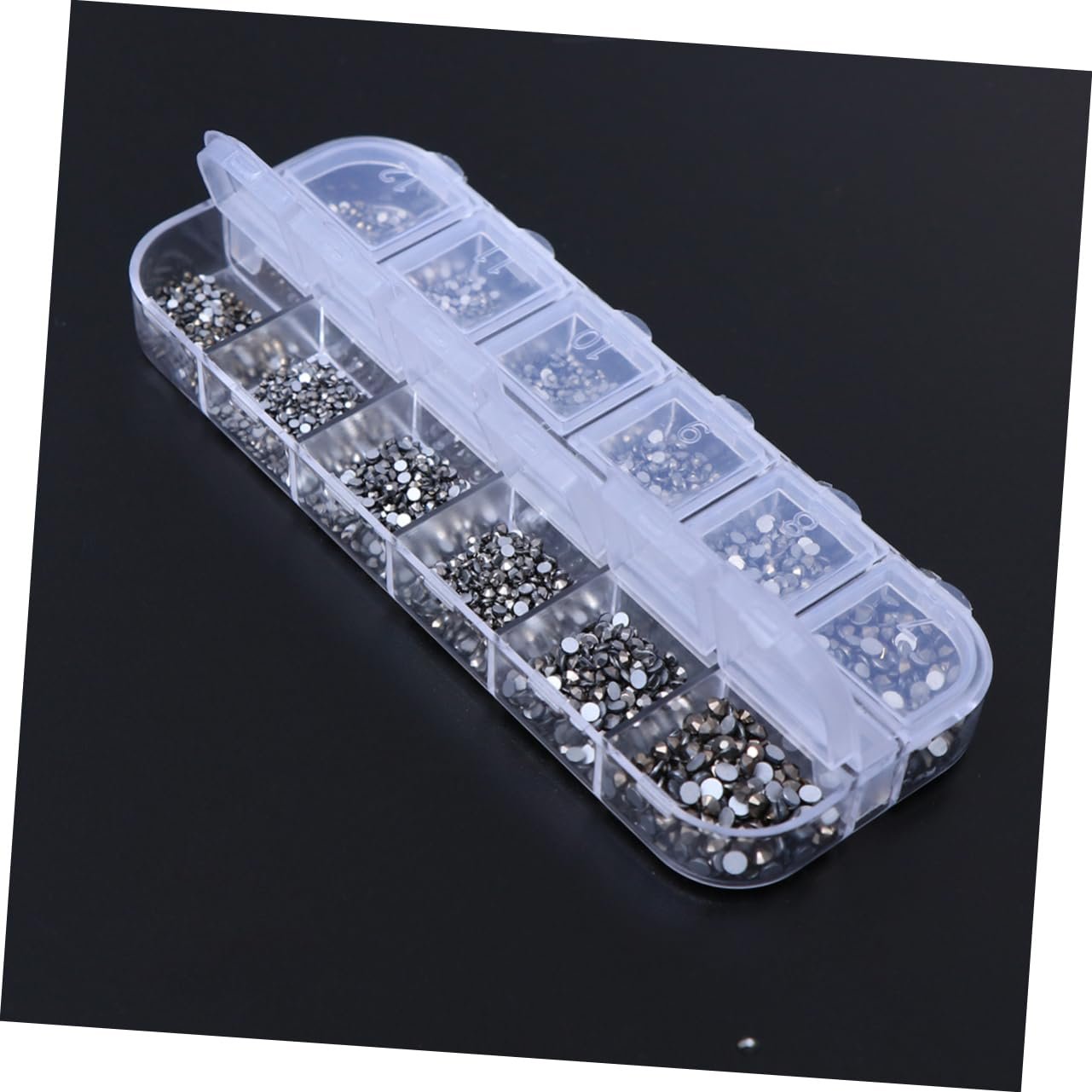 Стрази STOBOK 6720 шт. Плоскі круглі кристали, фото №9