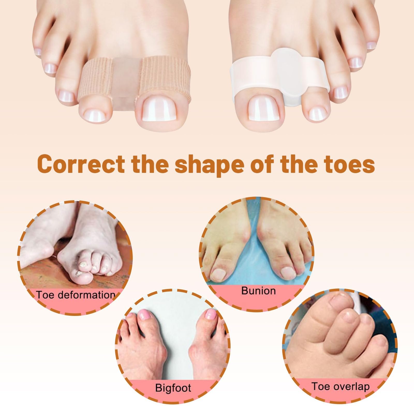 Роздільник для великого пальця ноги Гелевий коректор вальгусної деформації 2 шт., фото №5 Роздільник для великого пальця ноги Гелевий коректор вальгусної деформації 2 шт., фото №5