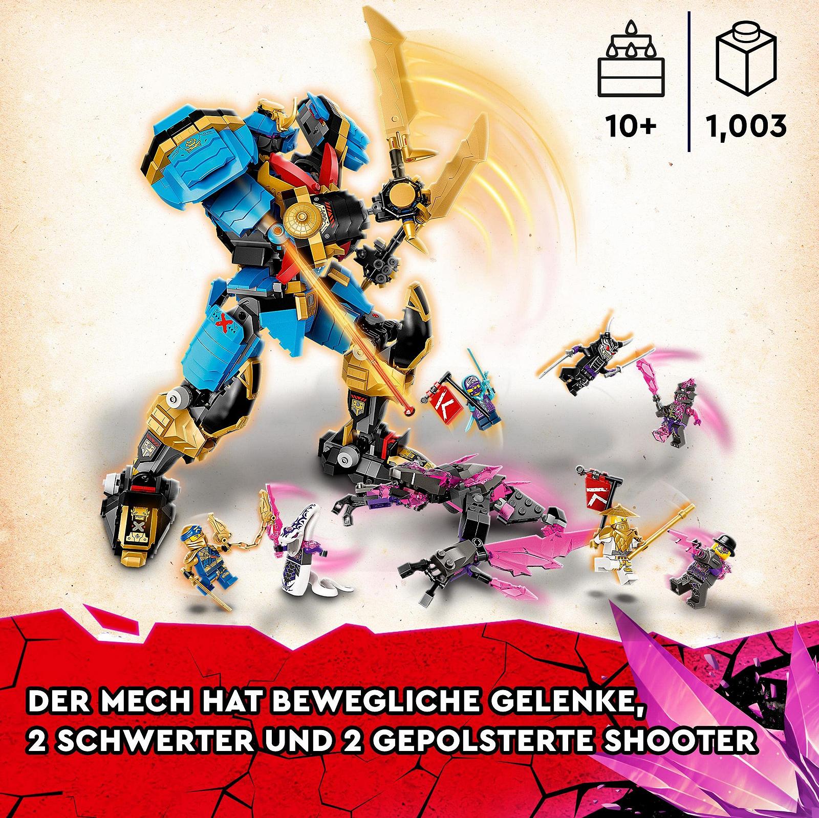 Конструктор LEGO 71775 Ninjago Механизм Самурая-Икс с 8 минифигурками Золотой Джей и Мастер Ву, фото №4