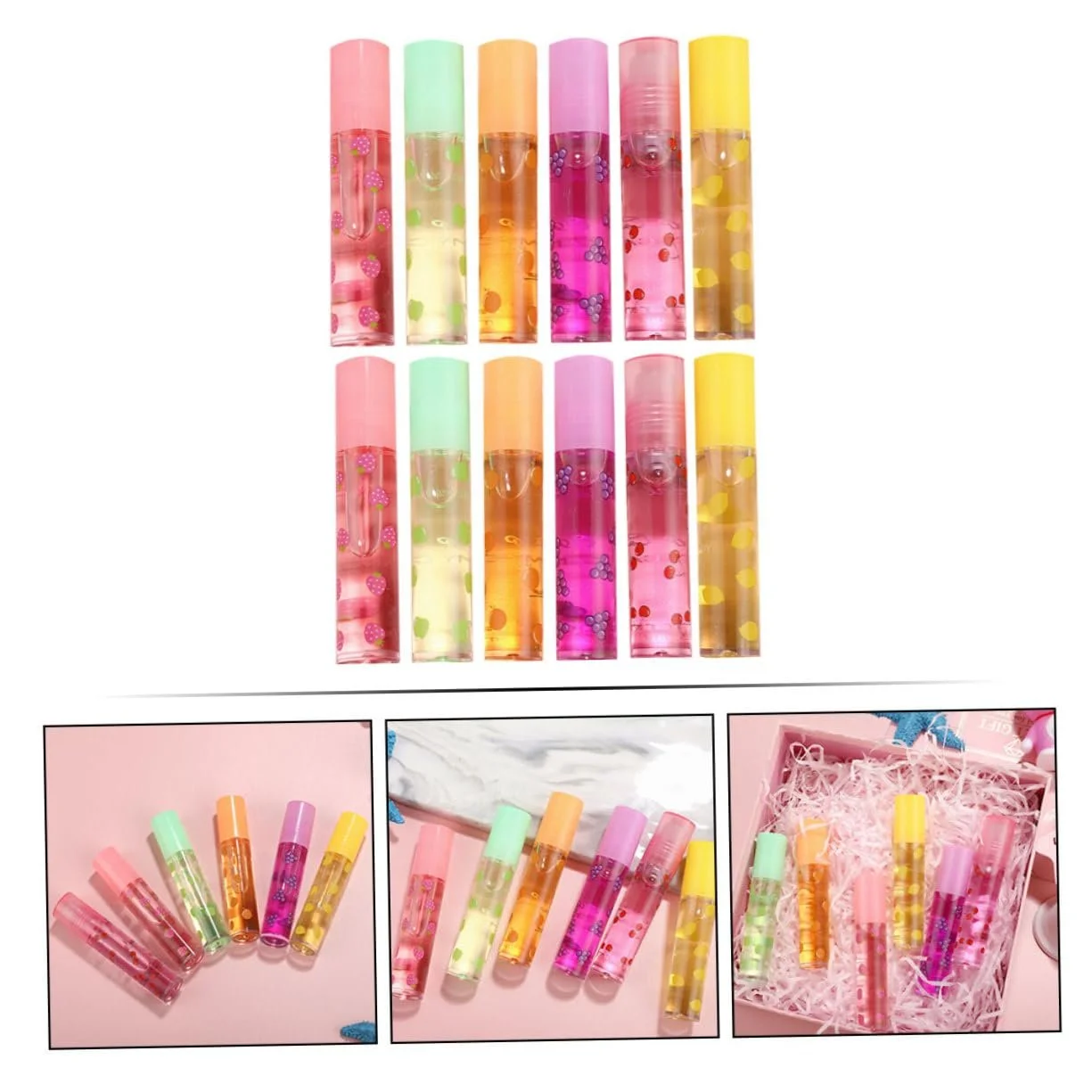 Блиск для губ Outanaya Набір 12 шт. Зволожуючий Безбарвний Прозора Захист для губ, фото №8 Блиск для губ Outanaya Набір 12 шт. Зволожуючий Безбарвний Прозора Захист для губ, фото №8